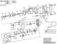 Bosch 0 601 110 003  Drill 220 V / Eu Spare Parts